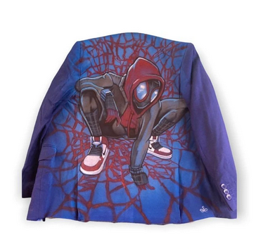 Sport jacket spiderman airbrush